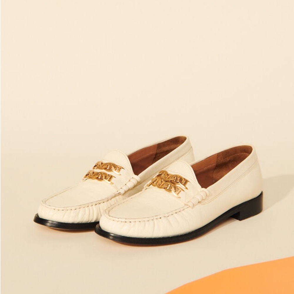 Sandro leather loafers size 9